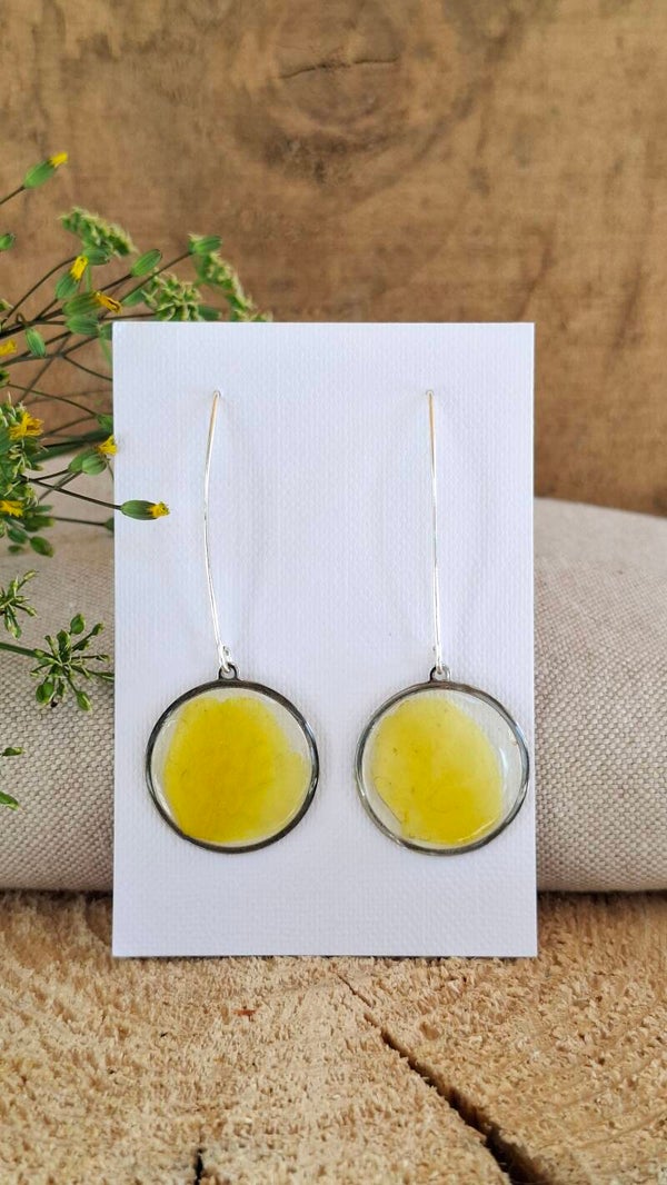 Boucles d'oreilles Pivoine