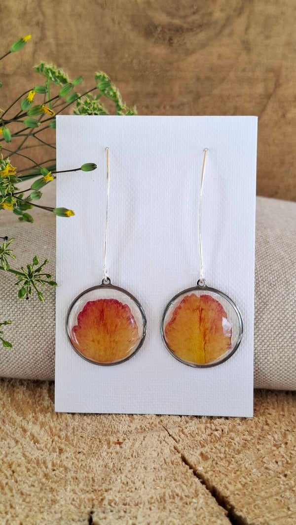 Boucles d'oreilles Pivoine