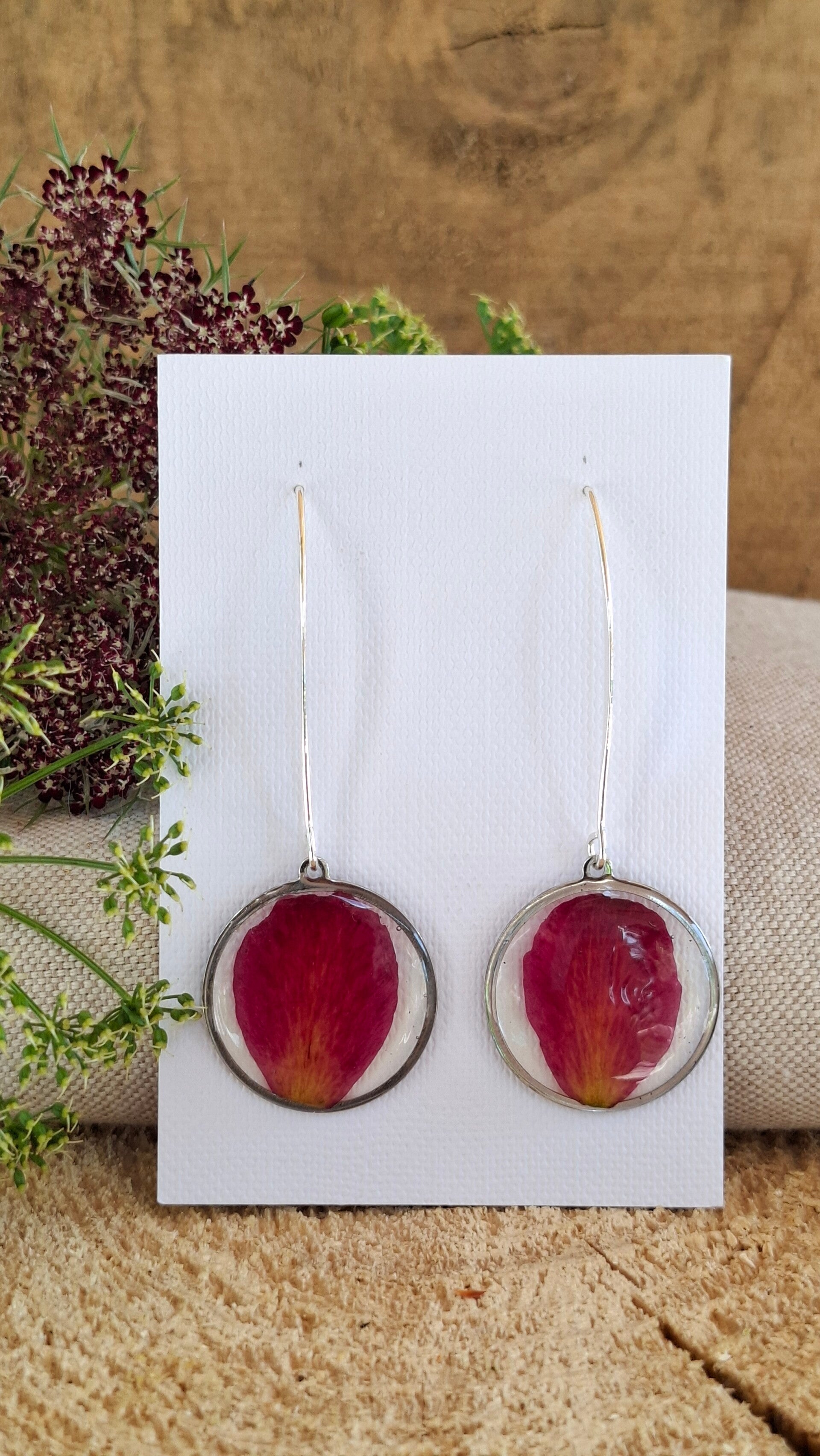 Boucles d’oreilles Pivoine