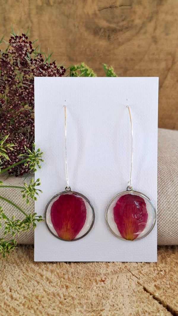 Boucles d’oreilles Pivoine