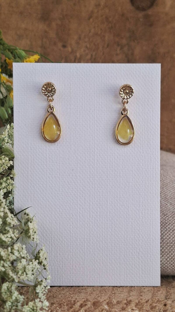 Boucles d'oreilles pivoines