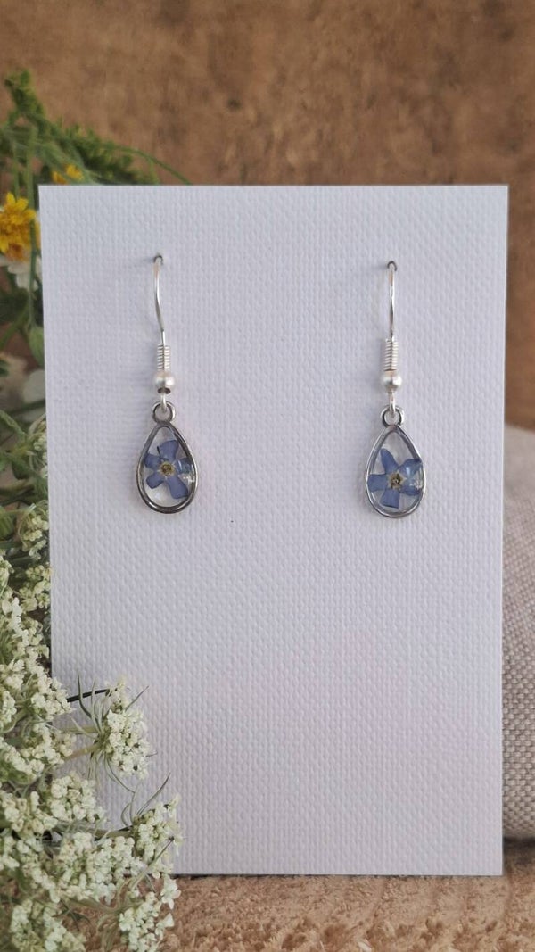 Boucles d’oreilles Myosotis