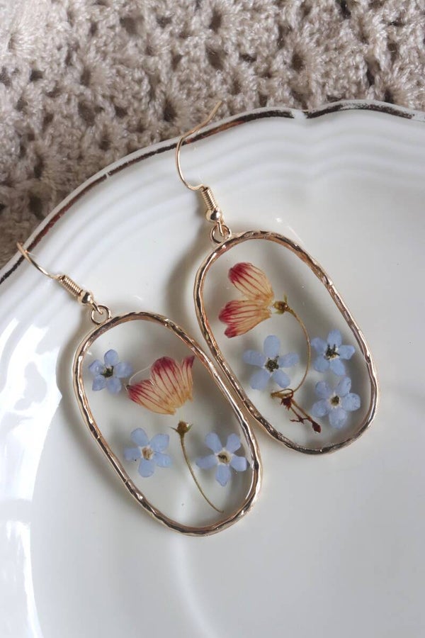 Boucles d’oreilles Myosotis