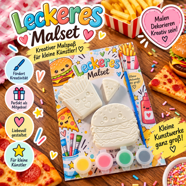 Fastfood Malset - kreative Beschäftigung für Kinder