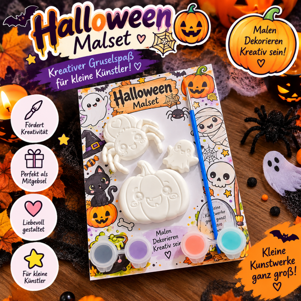 Halloween Malset - kreative Beschäftigung für Kinder