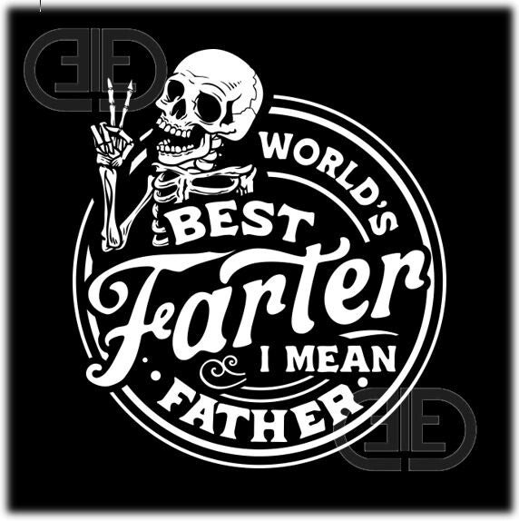 Bügelbild Best Farter Bester Furzer Father Vater Vatertag