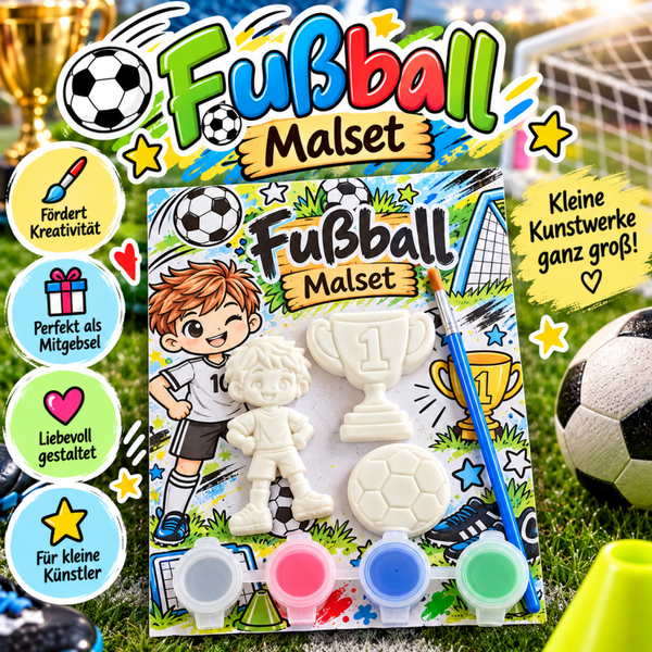 Fußball Boy Malset - Gastgeschenk Kinderbeschäftigung für Geburtstage