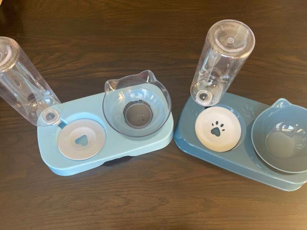 Cutie cat bowl and drinker