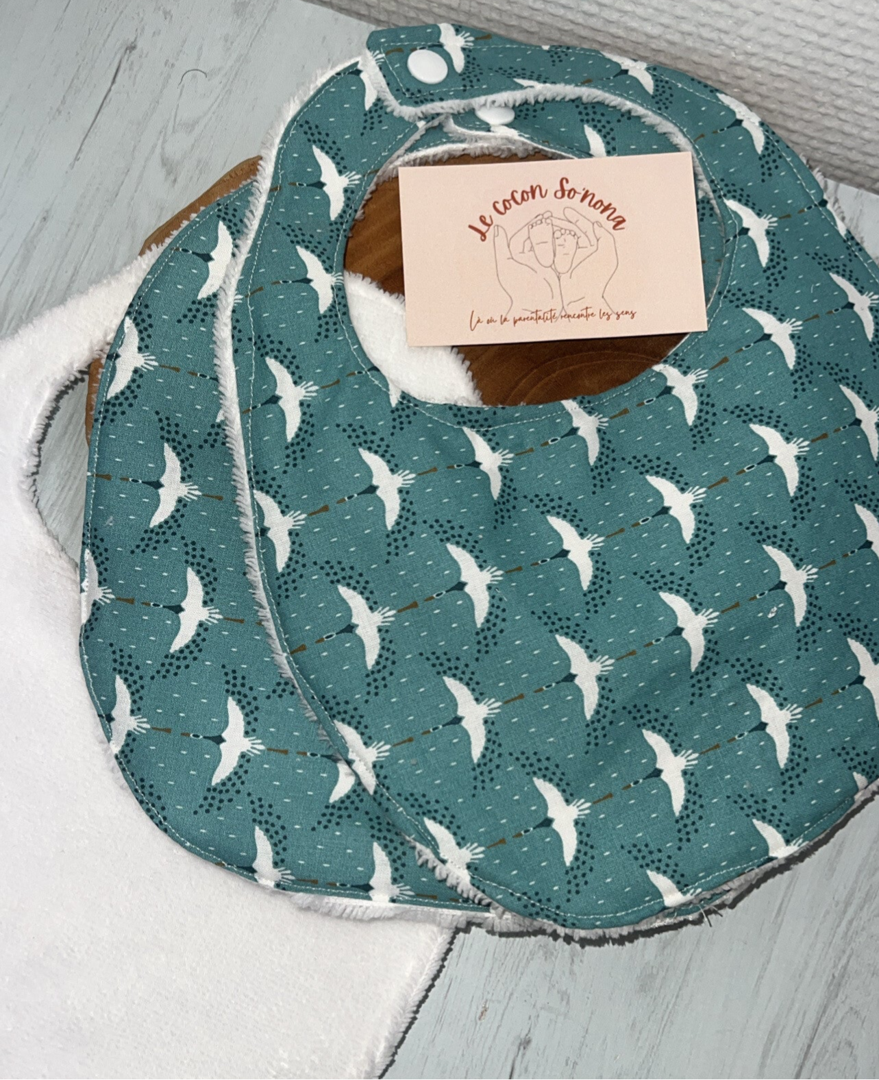 Mes bavoirs de naissance