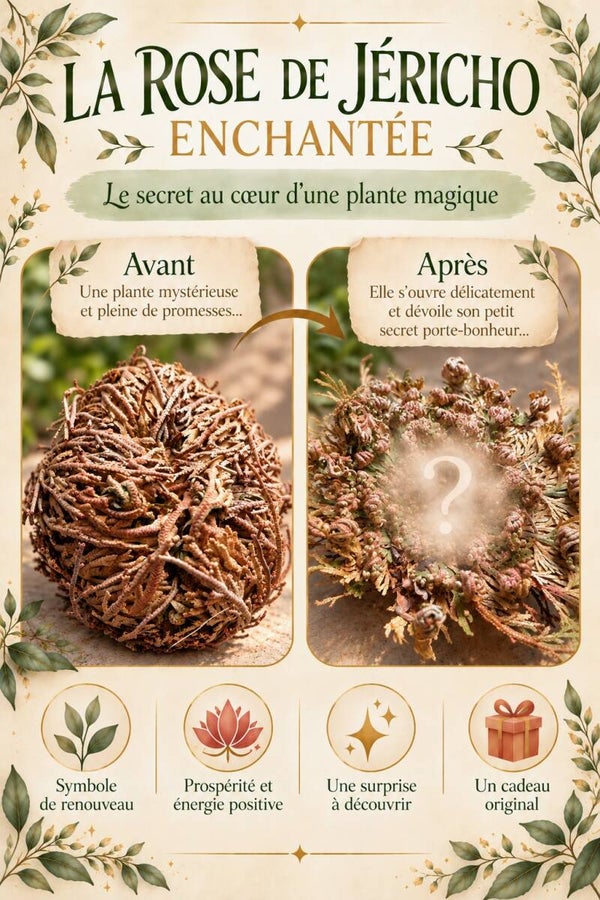 Rose de Jéricho enchantée – Plante magique, avec son cadeau mystère