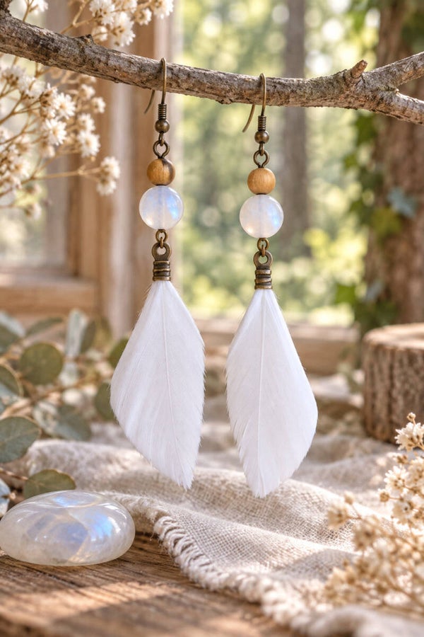Boucles d'oreilles d'intention - Collection Chamane