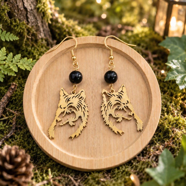 Boucles d'oreilles d'intention - Collection Messagers d'intention