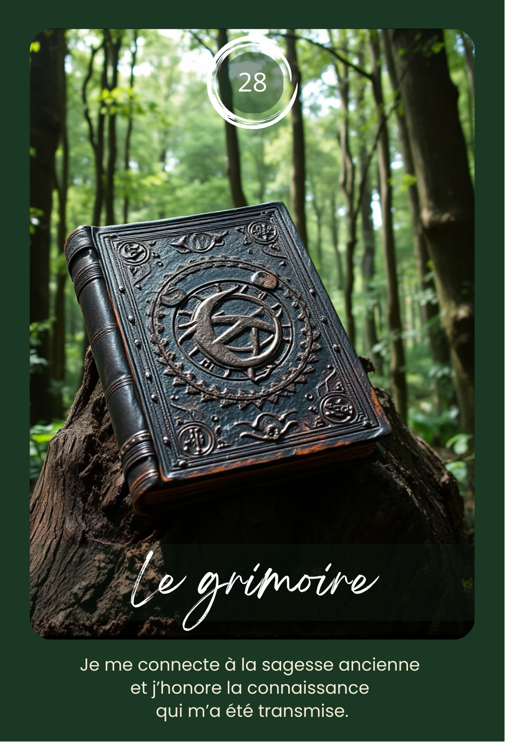 Carte Le Grimoire - L'Oracle de la Forêt Enchantée