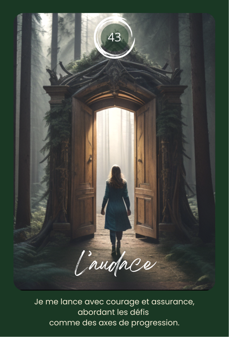 Carte L'audace - Oracle de la Forêt Enchantée