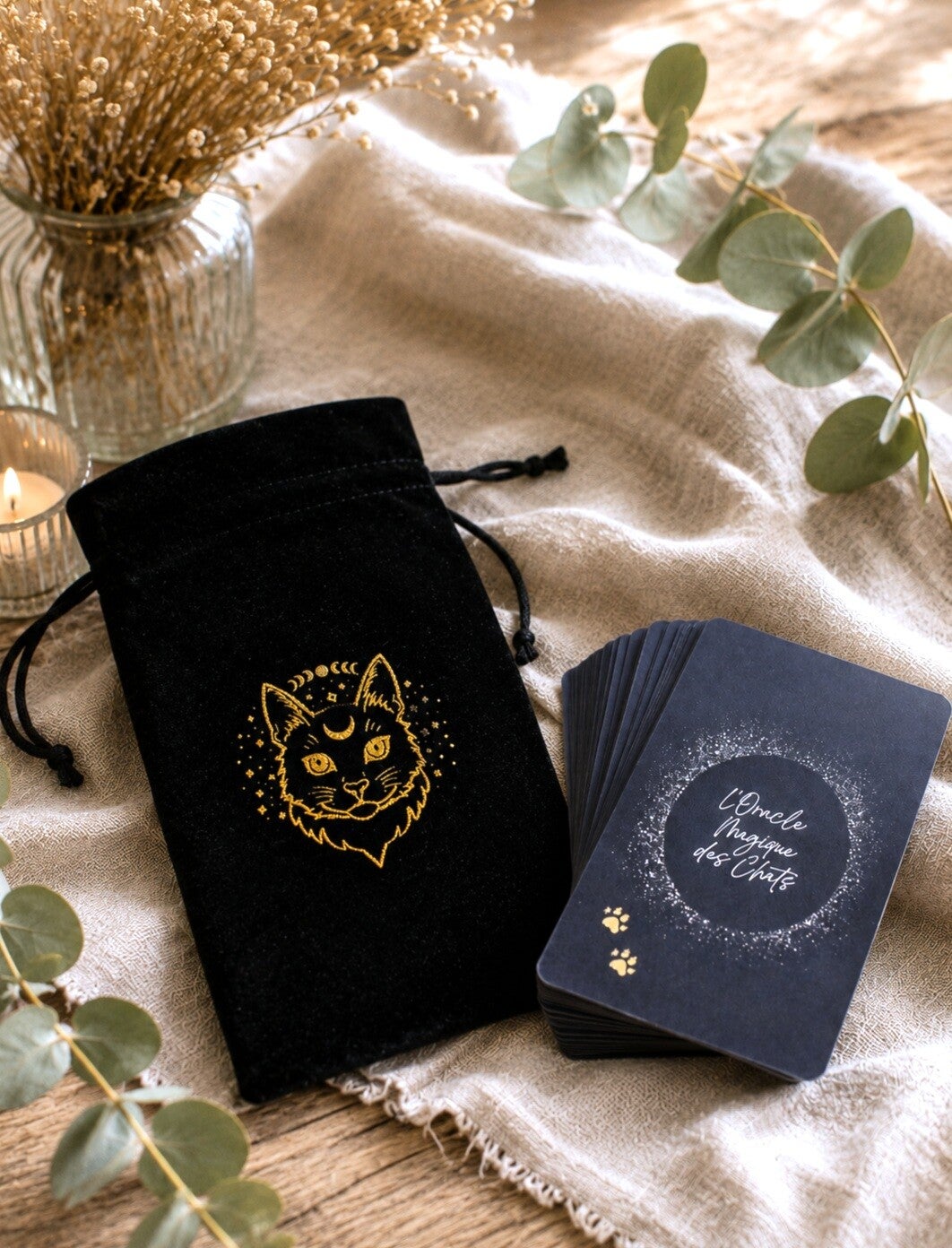Oracle Magique des Chats – oracle divinatoire de 60 cartes sur le thème des chats