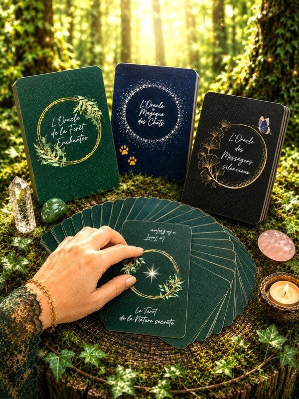 Jeux divinatoires oracles et tarot inspiré par la nature et sa magie