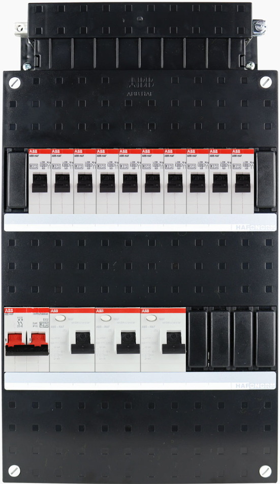 ABB 1-fase groepenkast busboard - 10 groepen