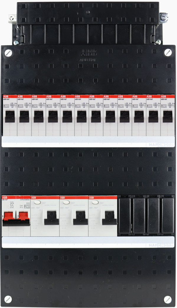 ABB 1-fase groepenkast busboard - 12 groepen