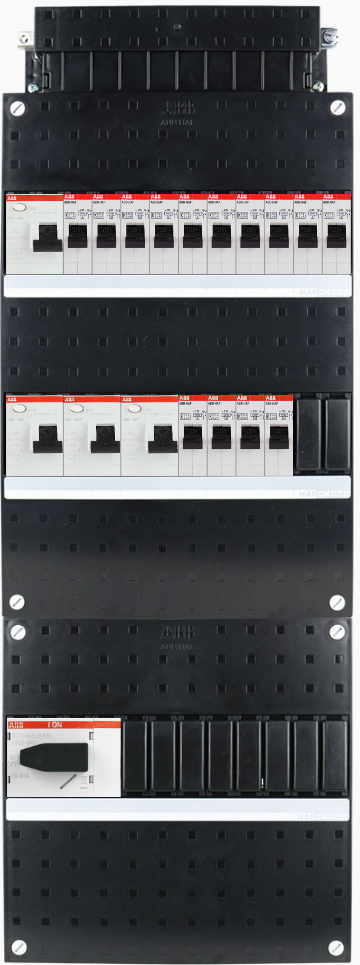 ABB 3-fase groepenkast busboard - 14 groepen