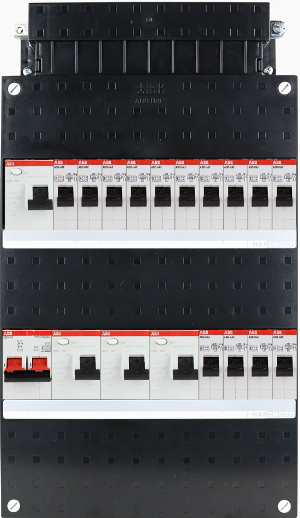 ABB 1-fase groepenkast busboard - 14 groepen