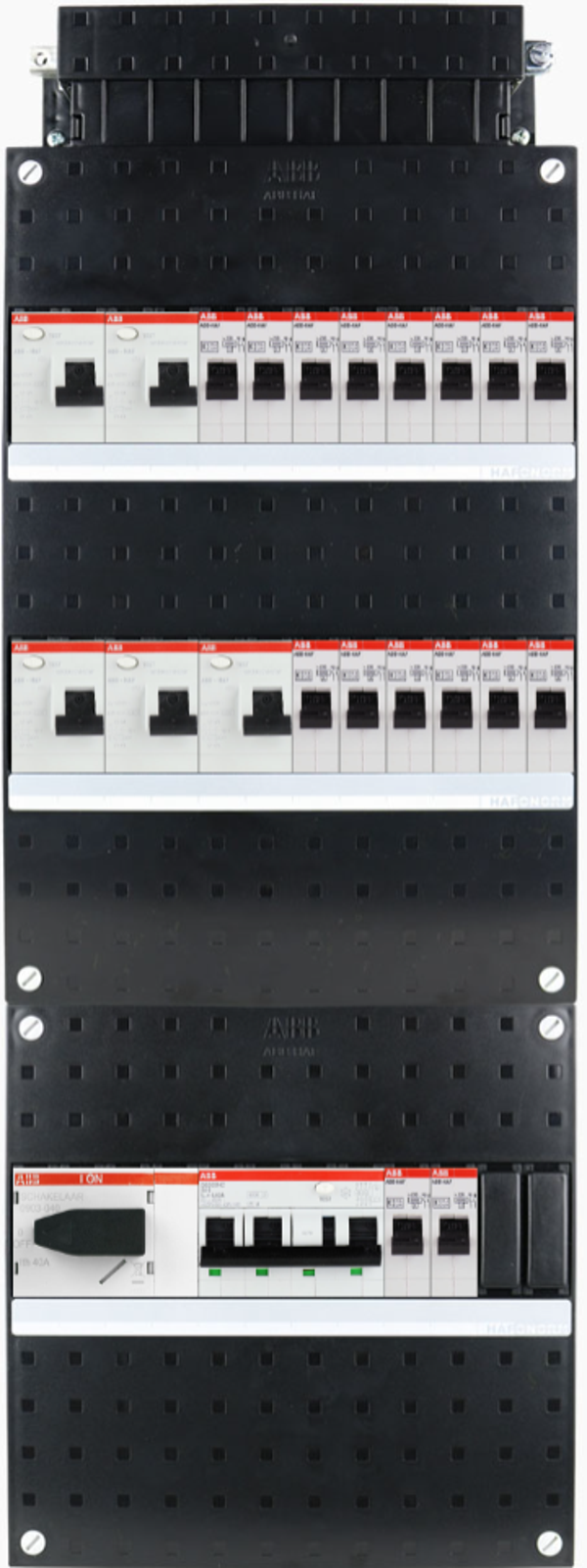 ABB 3-fase groepenkast busboard - 16 groepen met PV 3-fase