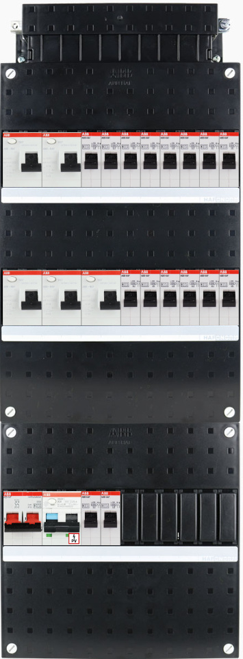ABB 1-fase groepenkast busboard - 16 groepen met PV 1-fase