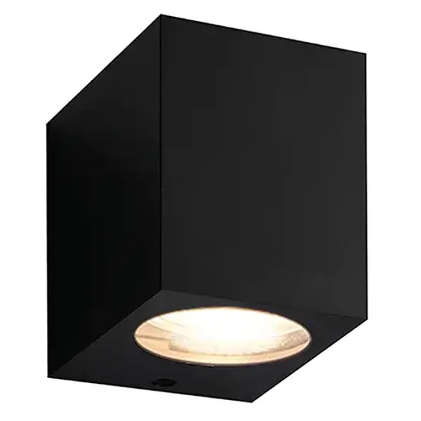 Nova wandlamp LED down + GU10 5W 3000K zwart
