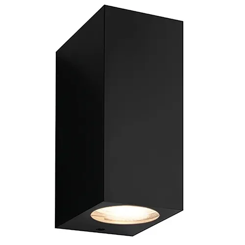 Nova wandlamp LED up/down + GU10 5W 3000K zwart