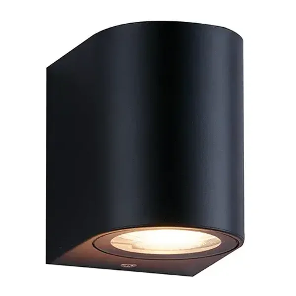 Nova wandlamp LED down + GU10 5W 3000K zwart
