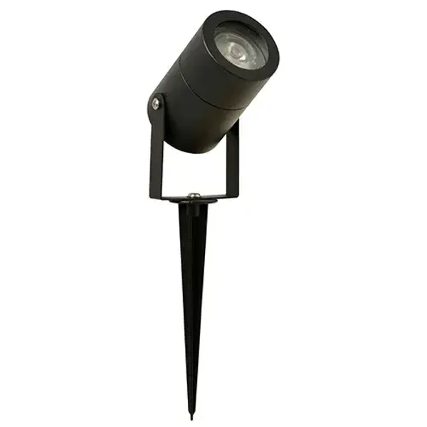 Nova tuinspies met GU10 LED 5W 3000K zwart
