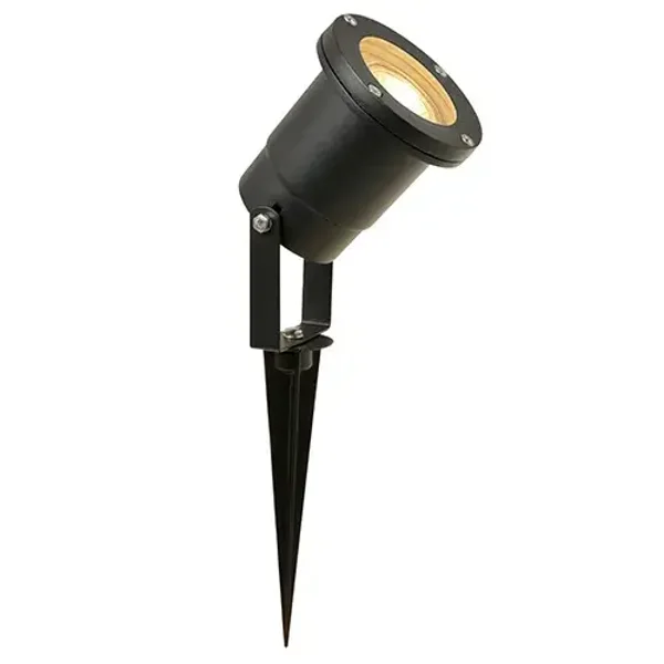 Nova tuinspies met GU10 LED 5W 3000K zwart