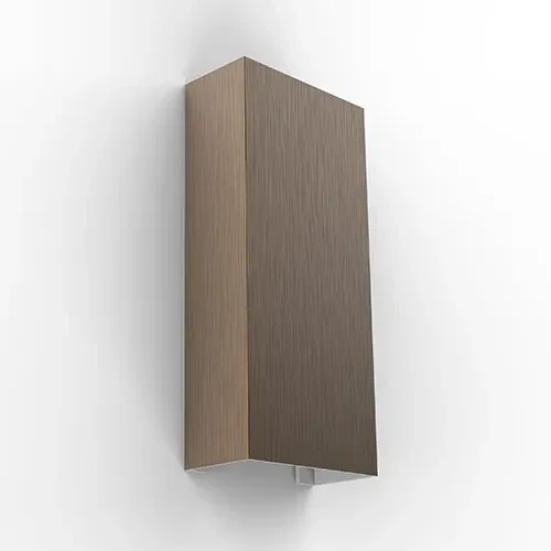 Nova wandlamp vierkant LED up/down brons/groen