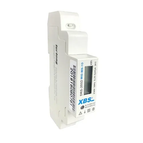 SEP kwh meter 1F 40A met LCD en puls MID geijkt