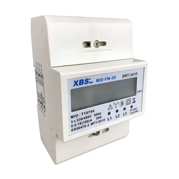 SEP kwh meter 3F 100A met LCD en puls MID geijkt