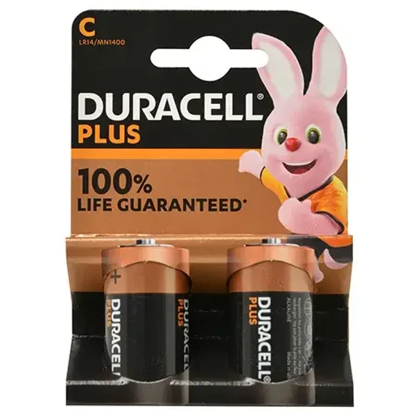Duracell power plus  2x C 1,5V