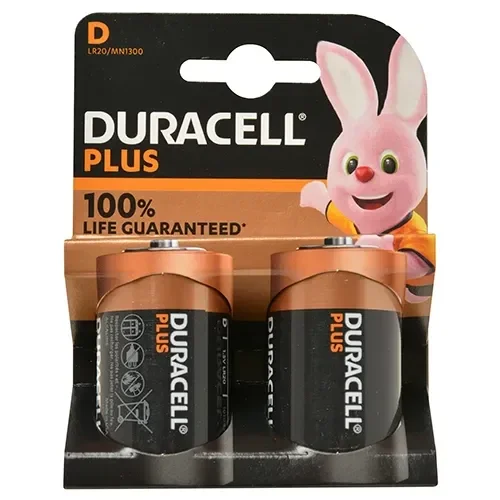Duracell power plus  2x D 1,5V