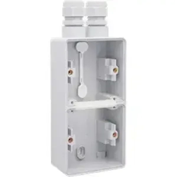 Niko Hydro 2V opbouwdoos verticaal met 2xM20 wartel grijs