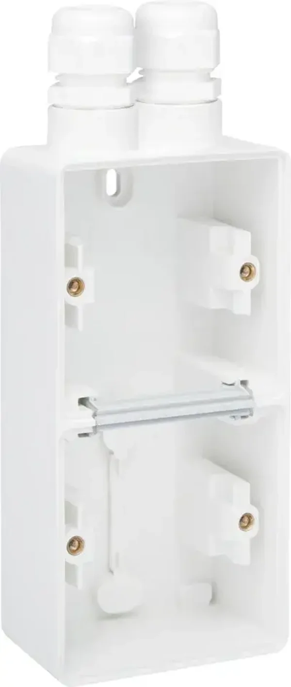 Niko Hydro 2V opbouwdoos verticaal met 2xM20 wartel wit