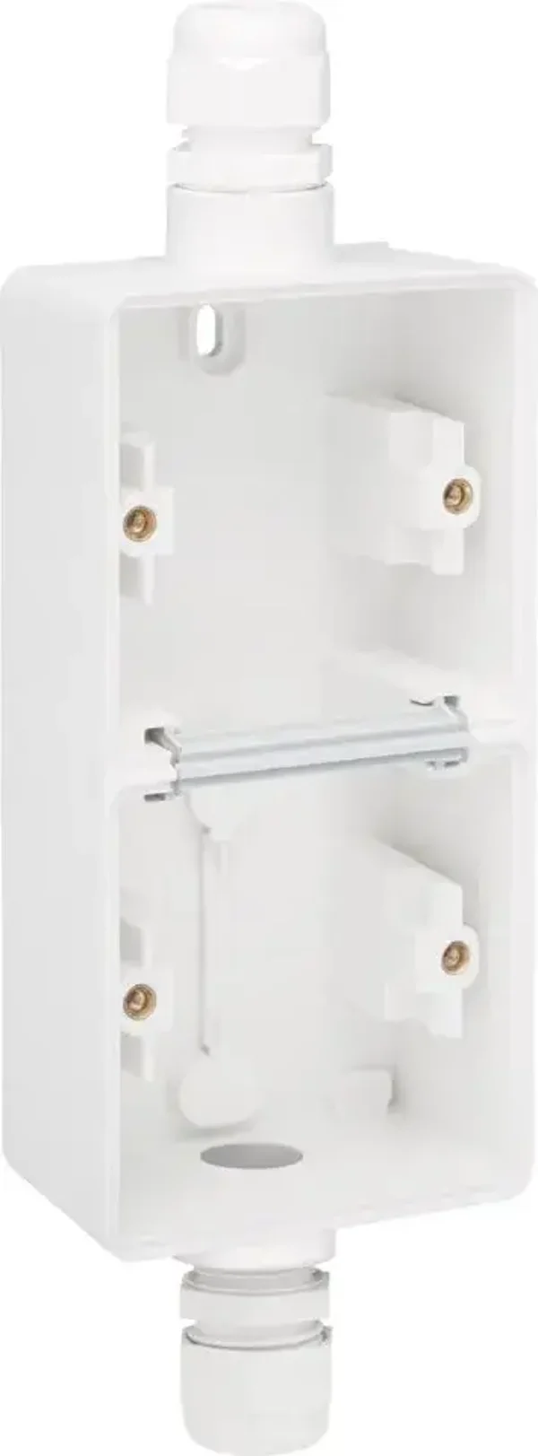 Niko Hydro 2V opbouwdoos verticaal met 2xM20 wartel wit