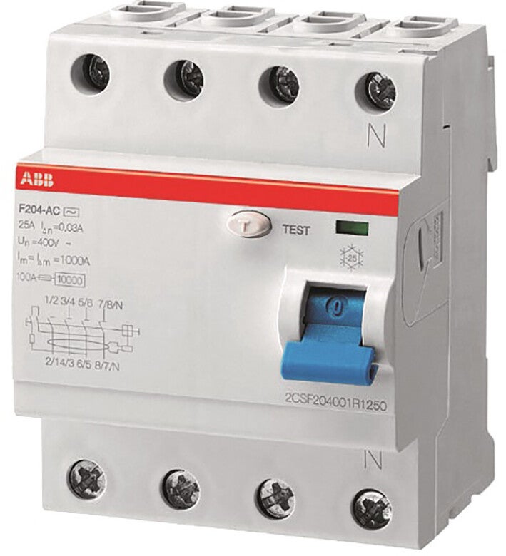 ABB aardlekschakelaar 4P 30mA