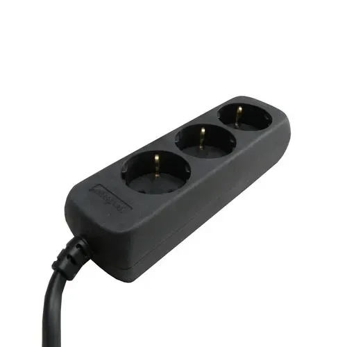 VB stekkerdoos 3V 3x1,5 zwart
