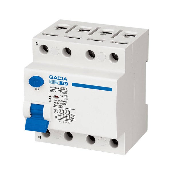 Gacia/SEP aardlekschakelaar 30mA 3P+N