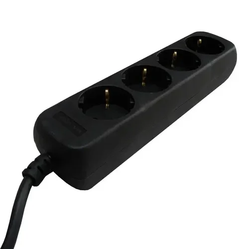 VB stekkerdoos 4V 3x1,5 zwart
