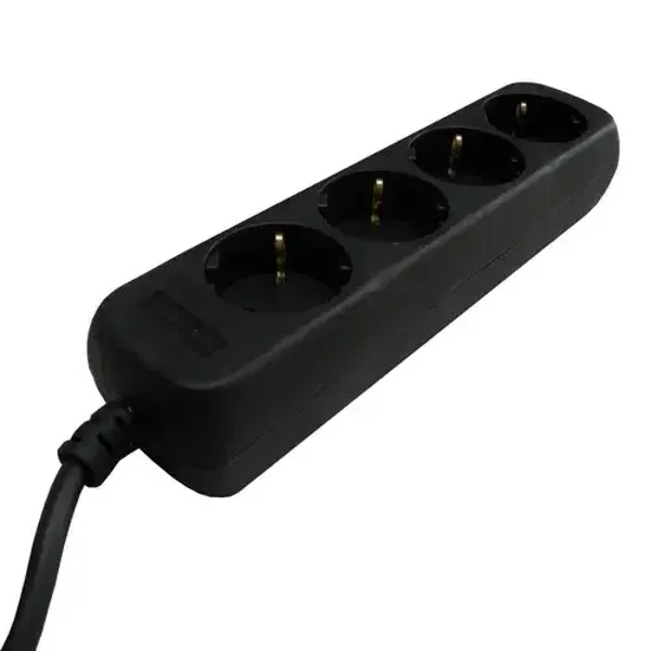 VB stekkerdoos 4V 3x1,5 zwart