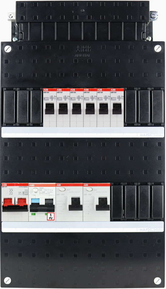 ABB 1-fase groepenkast busboard - 6 groepen met PV 1-fase