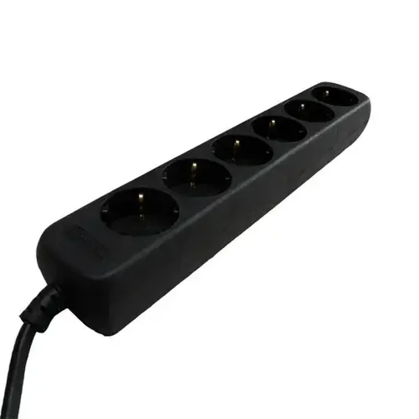 VB stekkerdoos 6V 3x1,5 zwart