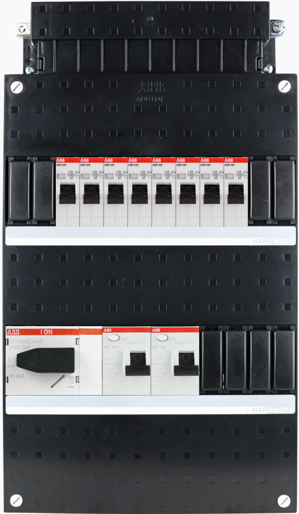 ABB 3-fase groepenkast busboard - 8 groepen