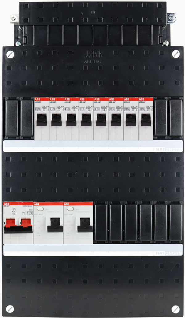 ABB 1-fase groepenkast busboard - 8 groepen
