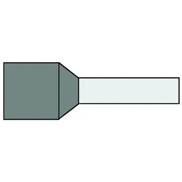 Klemko geïsoleerde adereindhuls 2,5mm² grijs