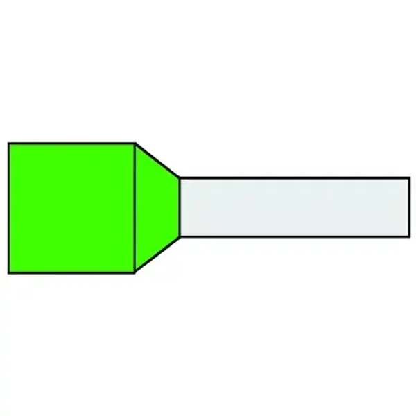 Ratio geïsoleerde adereindhuls 6mm² groen